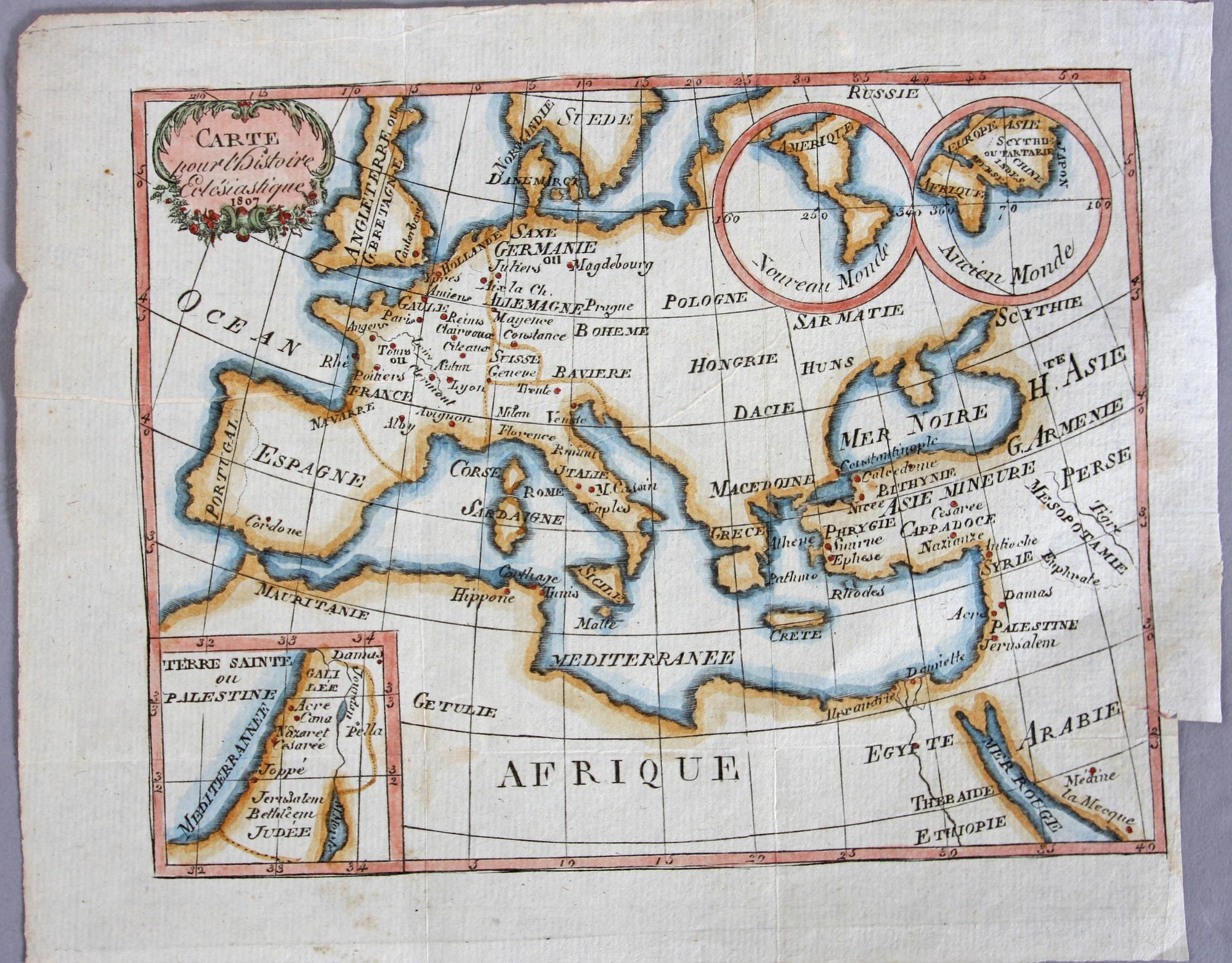 KARTOR, 3 st, Buffier, 1781 O 1807, Bartius 1602.