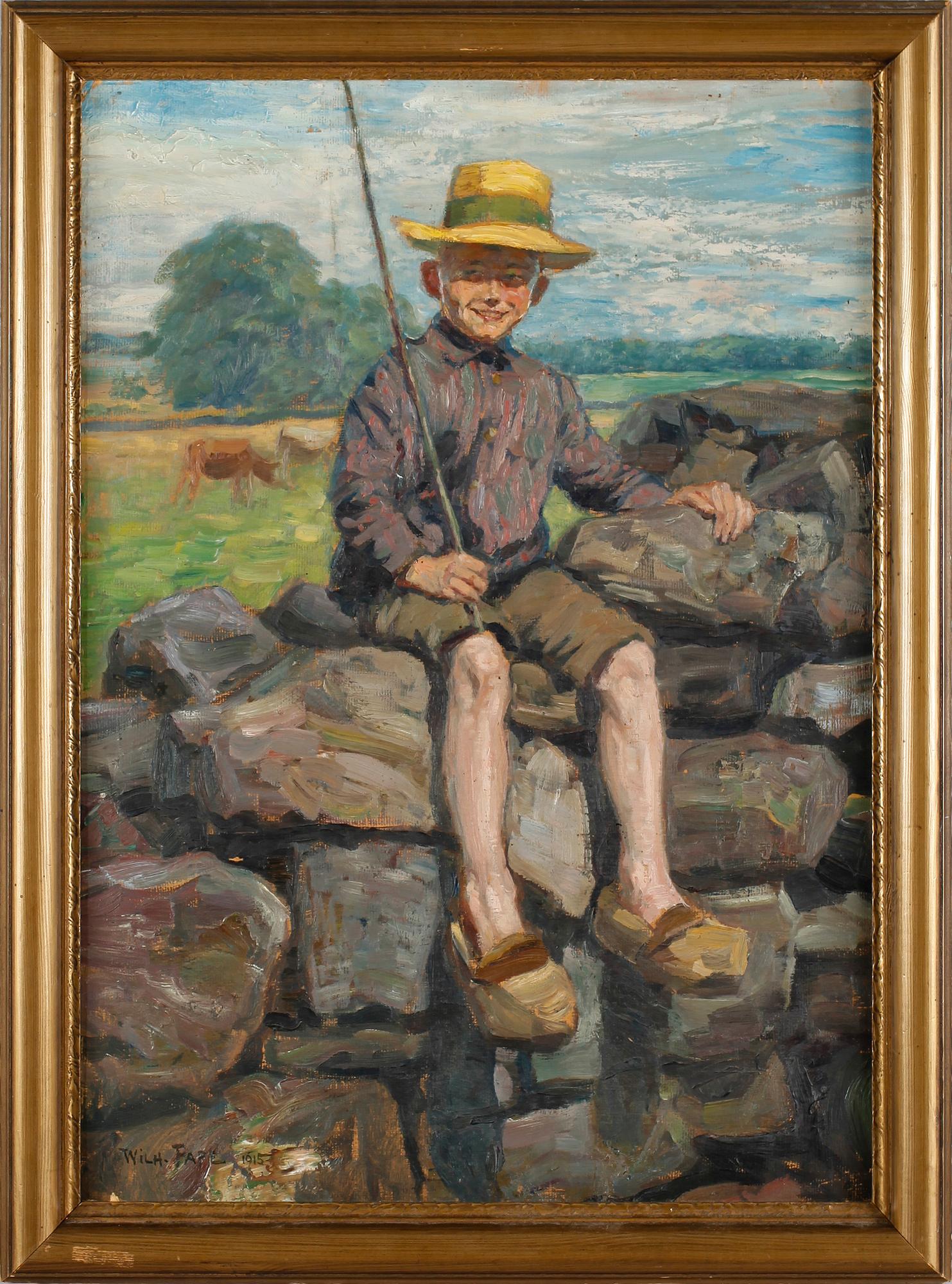 OKÄND KONSTNÄR, olja på duk, signerad Wilh Pape och daterad 1915.