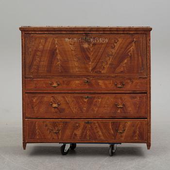 A swedish secretaire, dated 1848.