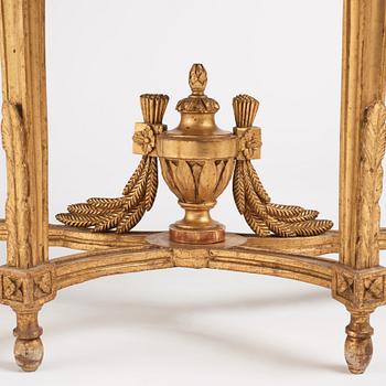 A Gustavian console table, Stockholm, second part of the 18th century.