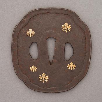 An 18th/19th Century bronze Tsuba.