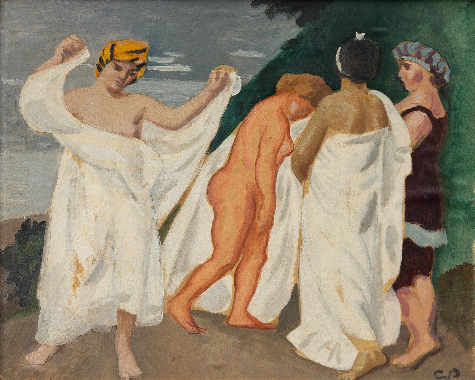 Georg Pauli, Efter badet.