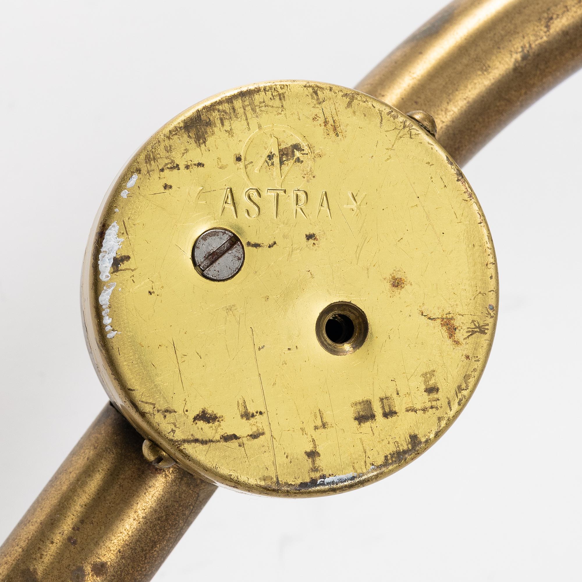 Vägglampor, ett par, Astra, Norge, 1900-talets mitt.