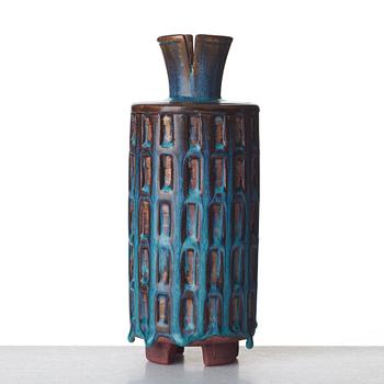 Wilhelm Kåge, a "Farsta" stoneware vase, Gustavsberg studio, Sweden 1952.