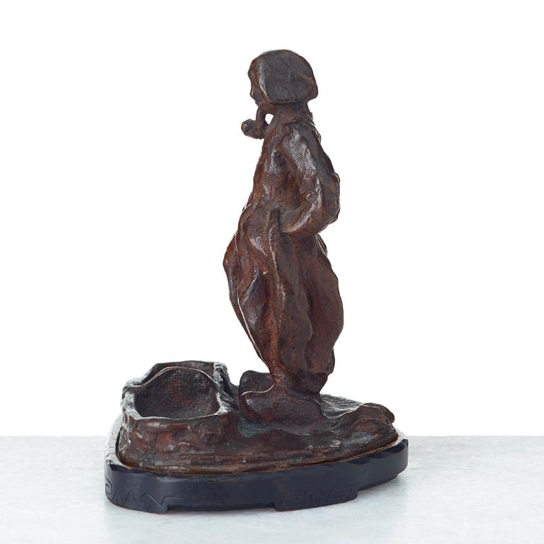 CARL MILLES, skulptur, "Holländsk fiskargubbe" (salt- och pepparkar).