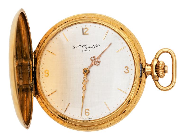 A Chopard gold savonette pocket watch, 1930-40's.