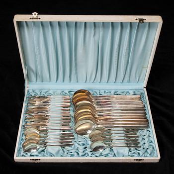 BESTICKUPPSÄTTNING, 99 delar, silver, "Marski", Tapio Wirkkala, Kultakeskus Tavastehus, 1960-tal.