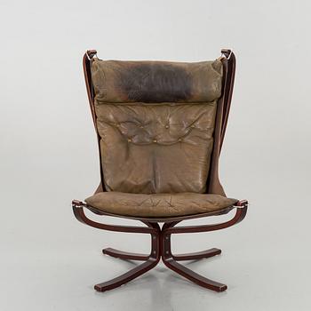 SIGURD RESSELL, armchair, "Falcon", Vatne Lenestolfabrikk, 1970s,