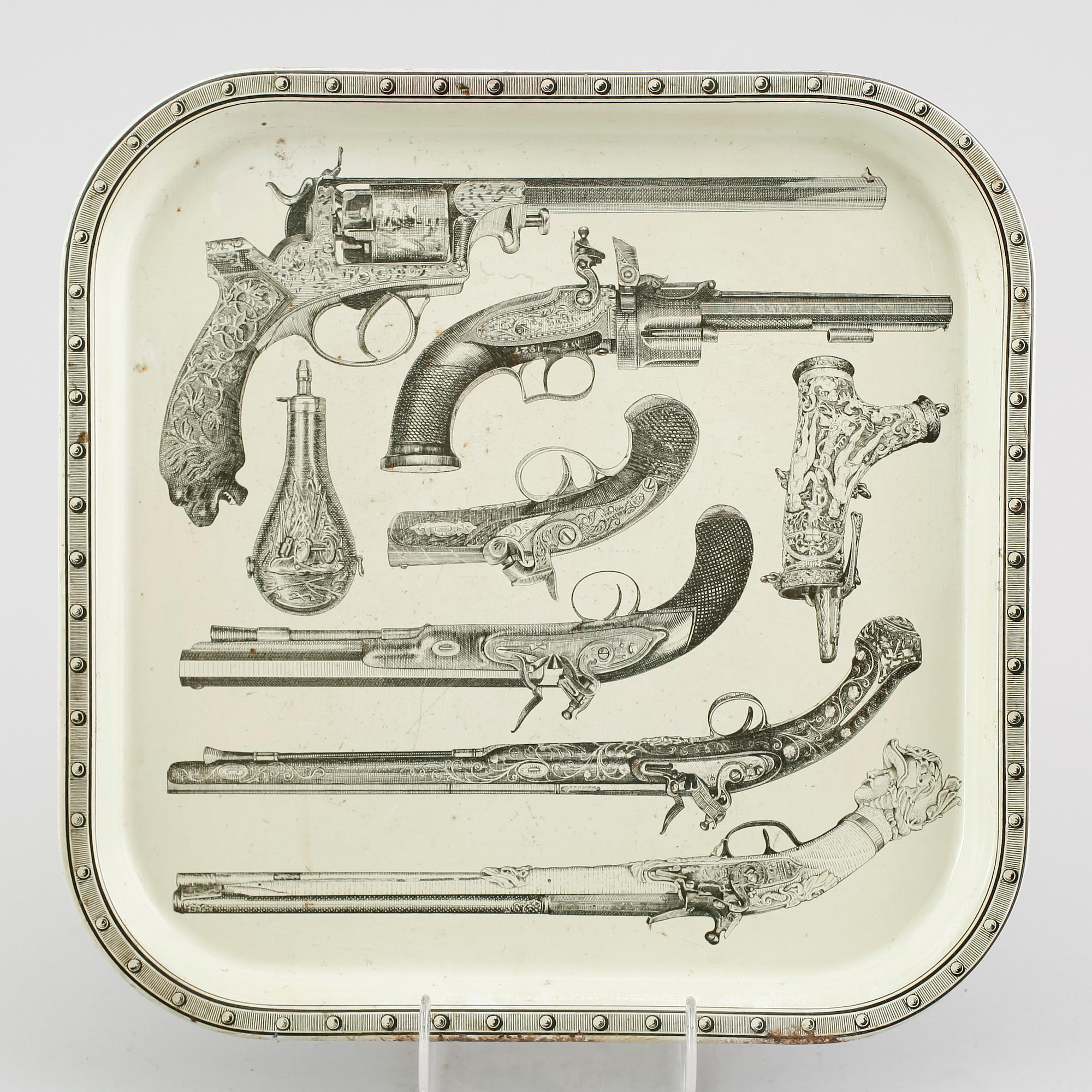 BRICKA, plåt, Fornasetti, 1900-talets mitt.