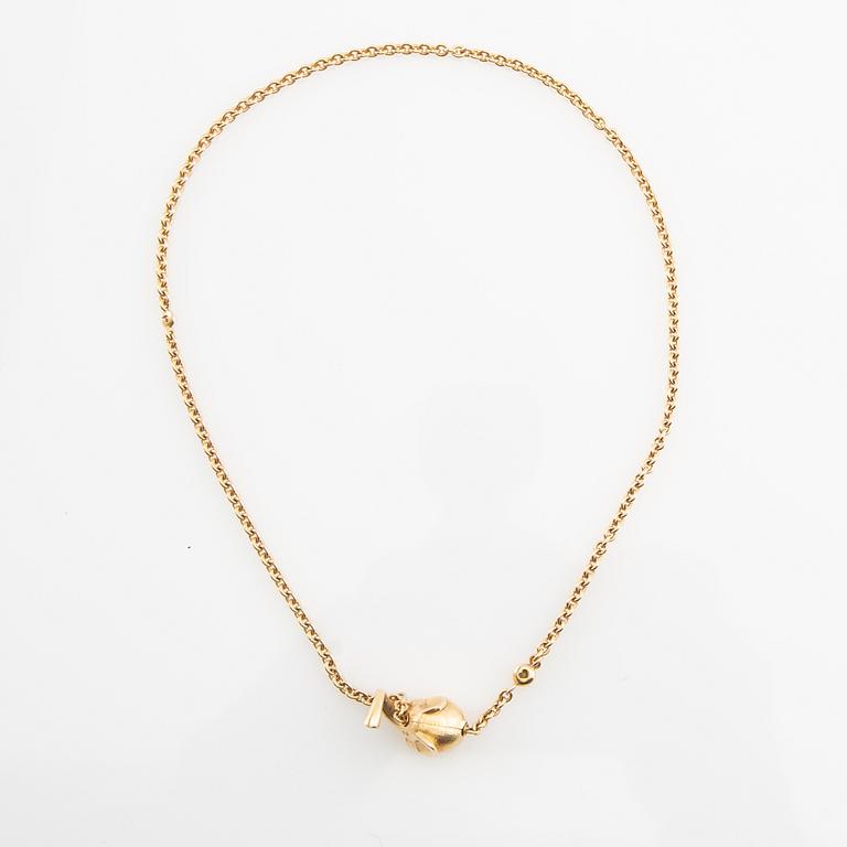 Ole Lynggaard, collier, 18K guld, med briljantslipade diamanter.