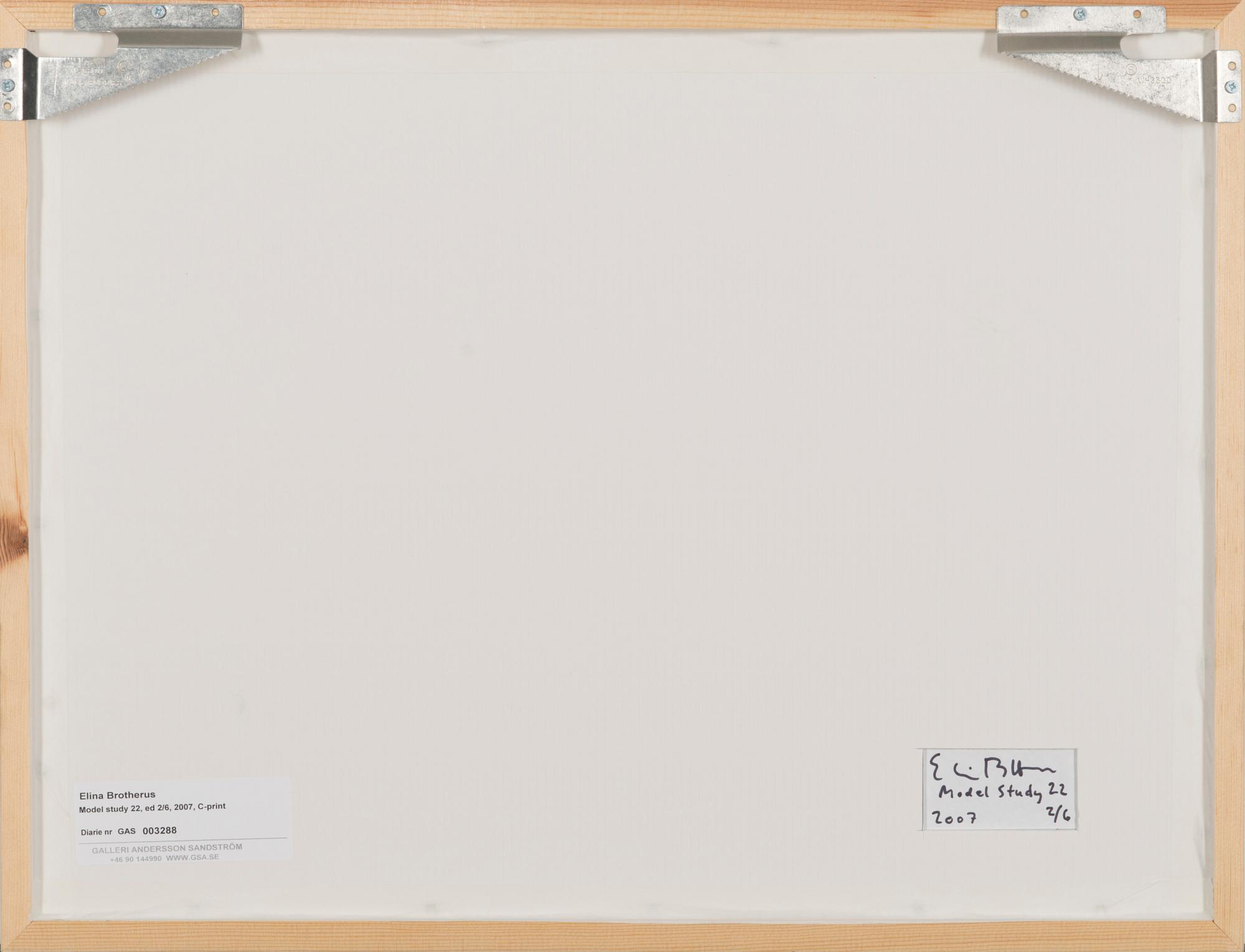 ELINA BROTHERUS, "MODEL STUDY 22".