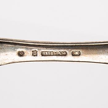 Spoons, 4 pcs, including Carl Fredrik Seseman and Peter Pihl, 18th/19th century.