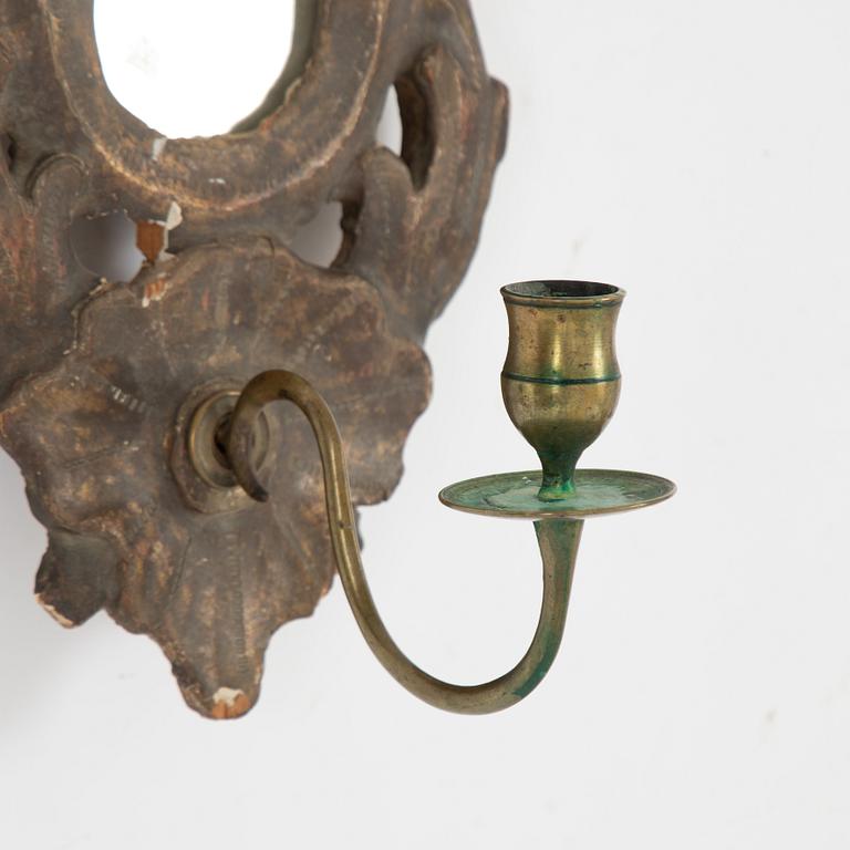 An Italian one-branch girandole, 18th/19th century.