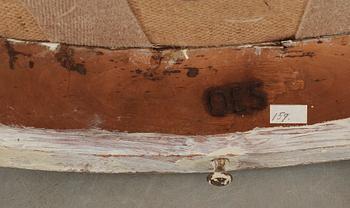 A Gustavian 18th century armchair by O Eriksson, Lindome.