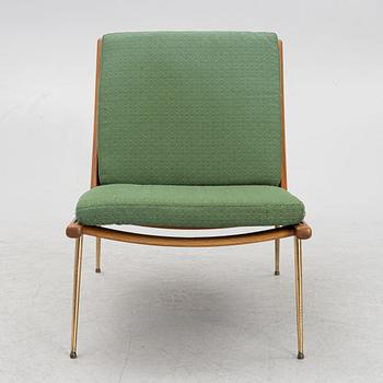 Peter Hvidt & Orla Mølgaard, a "Boomerang HM2" lounge chair, France & Daverkosen, Denmark, 1950's.