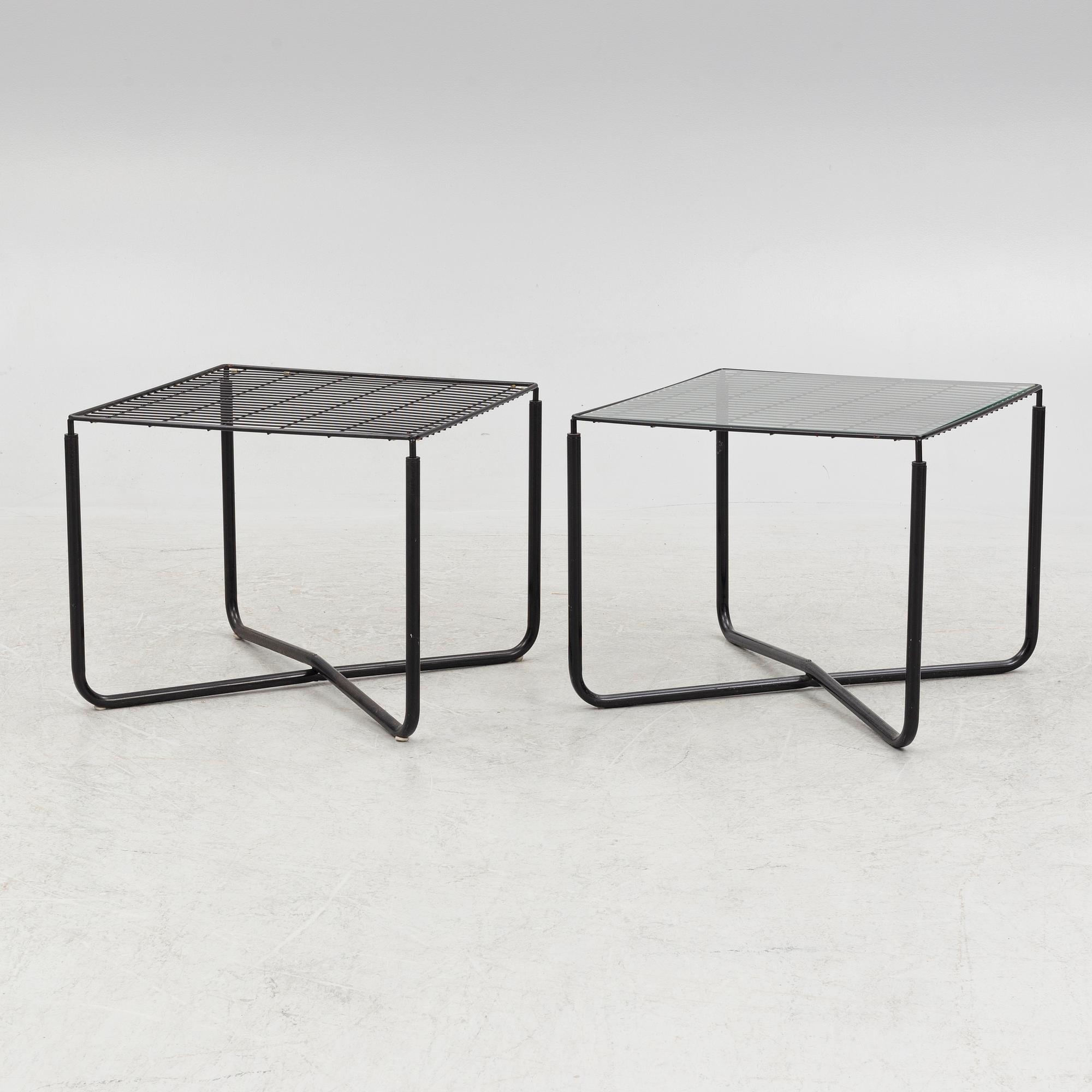 Niels Gammelgaard, a pair of 'Järpen' armchairs and tables, IKEA.
