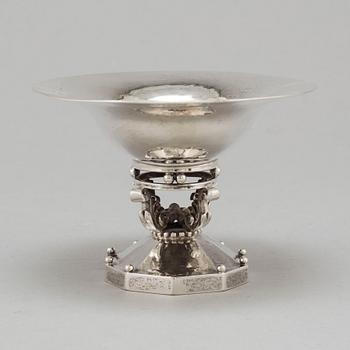 JOHAN ROHDE, skål på fot, silver, Georg Jensen, Köpenhamn, Danmark, 1918.