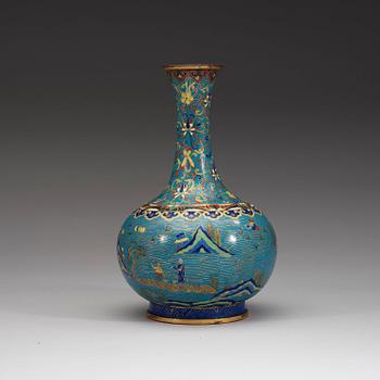VAS, cloisonné. Qing dynastin, 1800-tal.