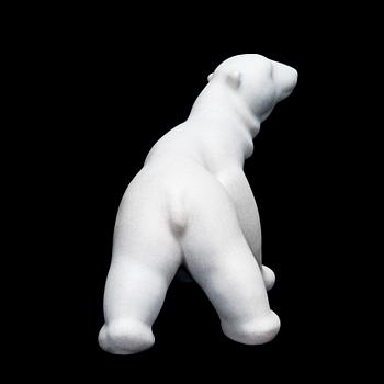 JOSEF MANUEL, veistos, posliinia, massaan signeerattu J. Manuel.