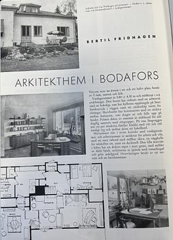 Bertil Fridhagen, a rare elm sideboard, Svenska Möbelfabrikerna, Bodafors, 1940s.