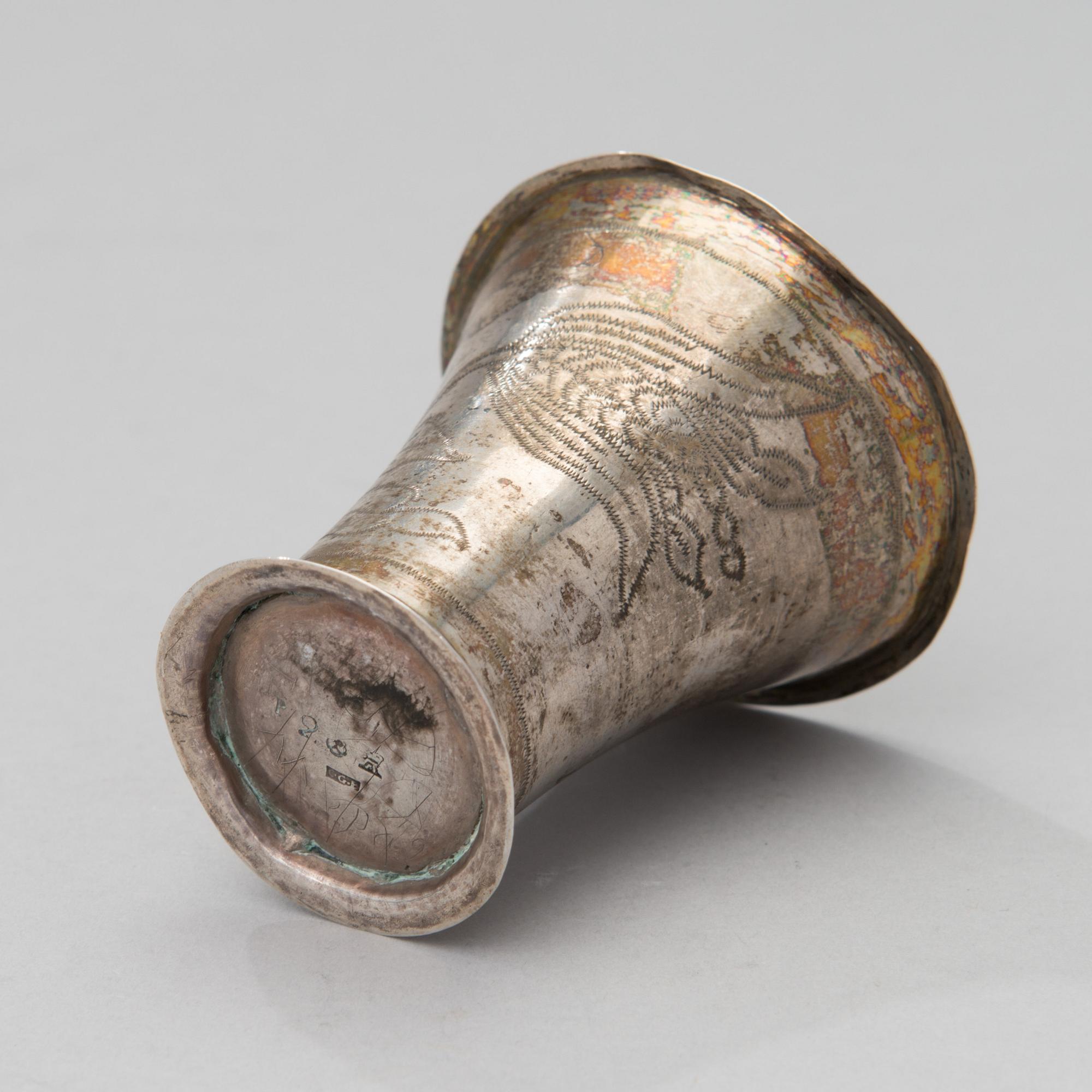 BEAKER, silver, Carl Gustaf Brummer, Åbo 1797, 33 g.