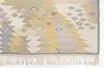 Barbro Nilsson, a 'Tånga ljus' carpet, tapestry weave, c. 319 x 238 cm, signed AB MMF BN.