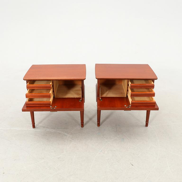 Bedside tables, a pair, mid-20th century, Denmark.