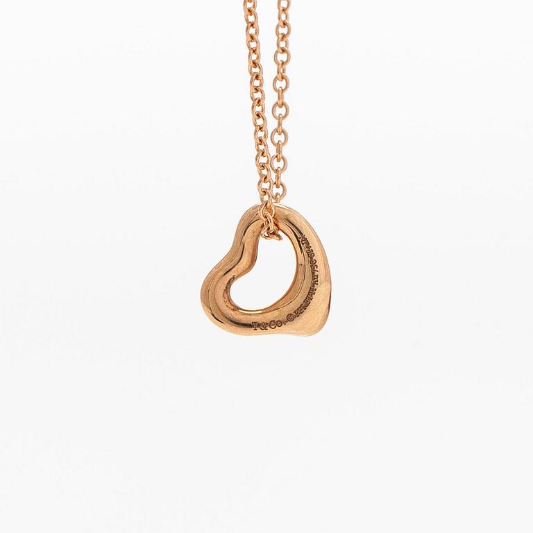 Tiffany & Co, Elsa Peretti, kaulakoru, "Open Heart", 18K ruusukultaa.