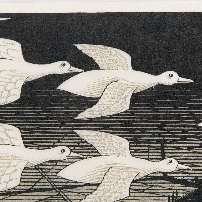 Maurits Cornelis Escher, 'Day and Night'.