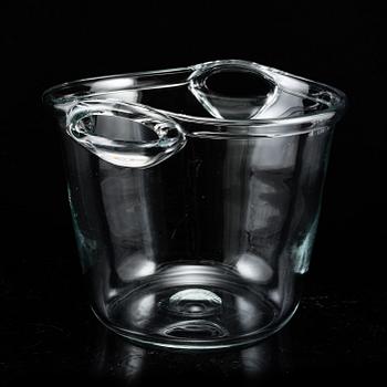 NILS LANDBERG, a glass wine/champagne cooler from Orrefors, 1950's.