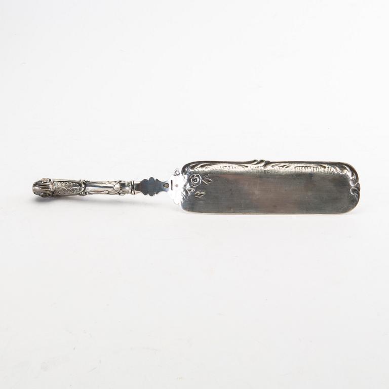 A Hallberstadt smulspade, silver, Danmark 1908.