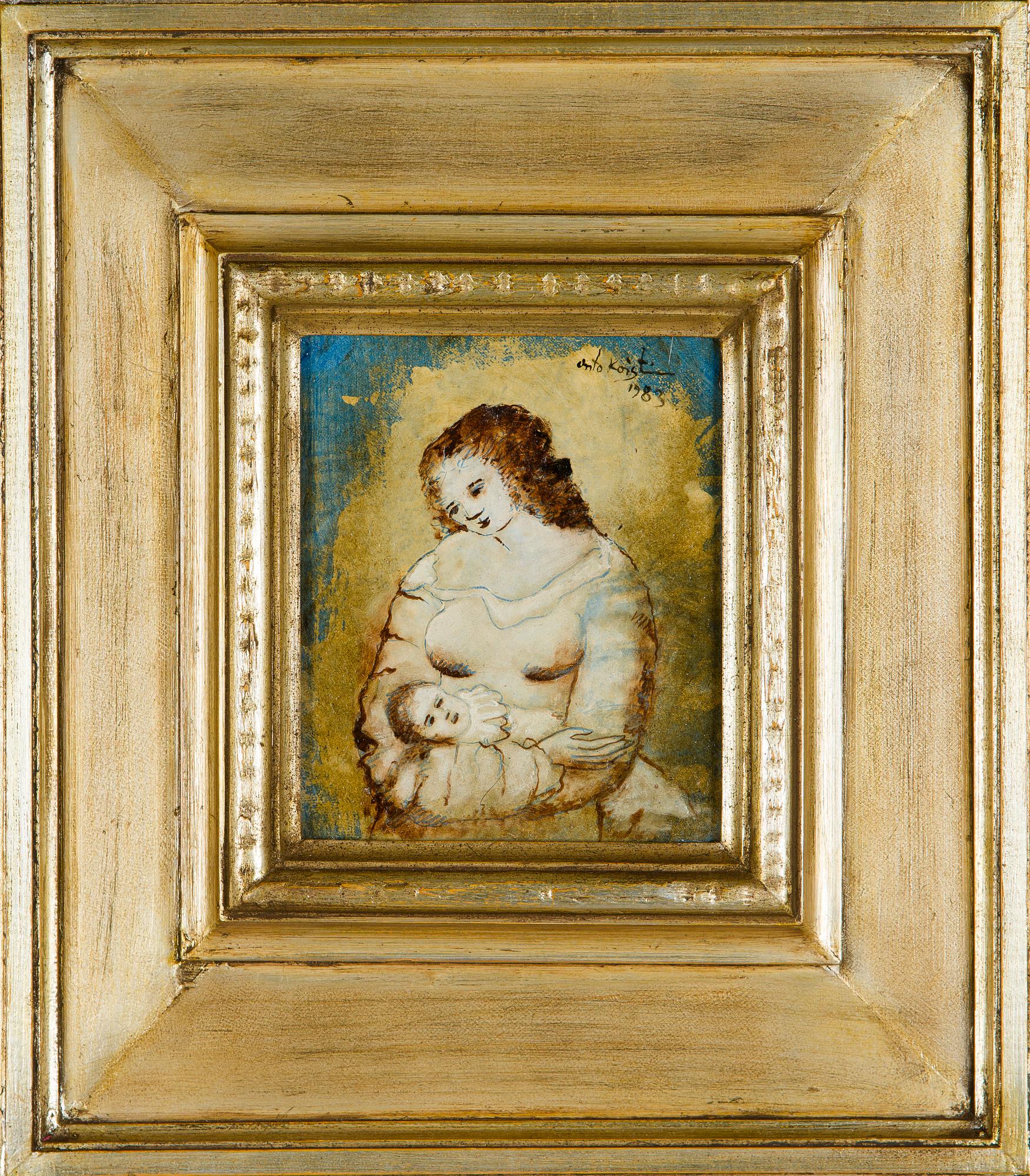 Unto Koistinen, Mor och barn.