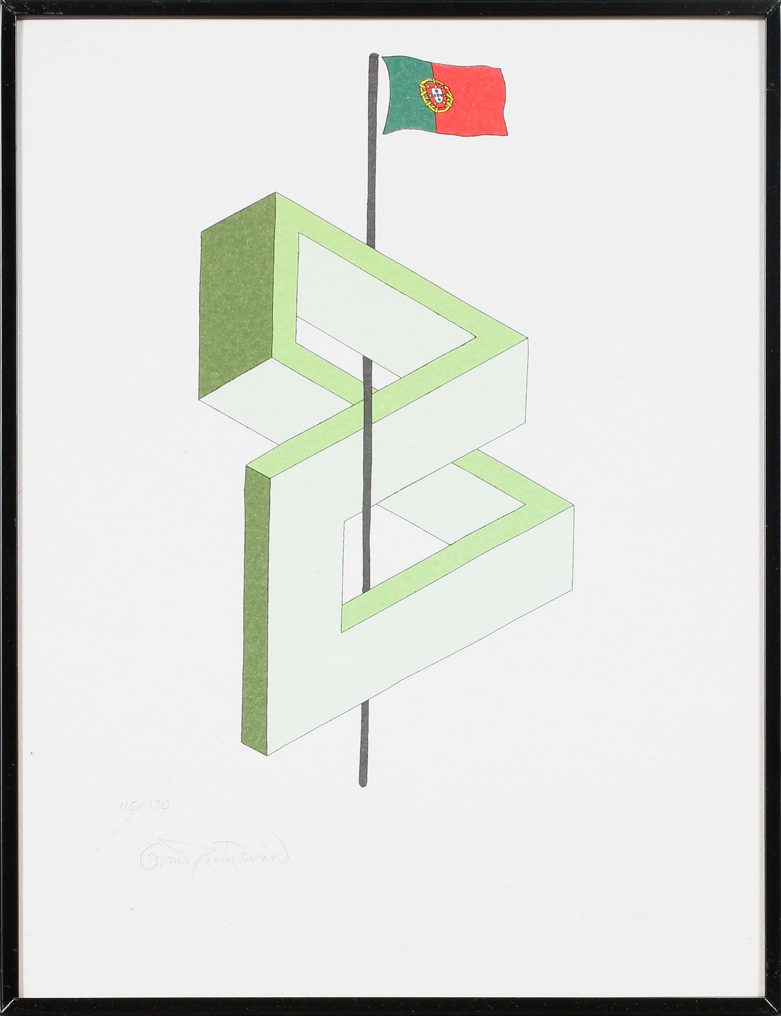 OSCAR REUTERSVÄRD, 15 st, mapp av färglitografier, signerade och numrerade.