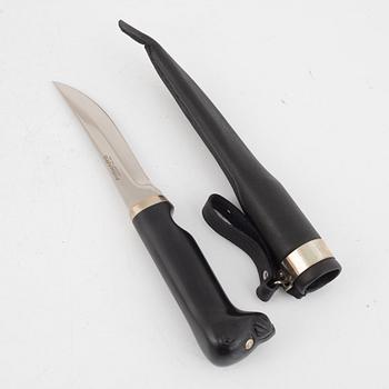 Bertel Gardberg, a knife with handle of an seals head. In box. Designed for WWF.