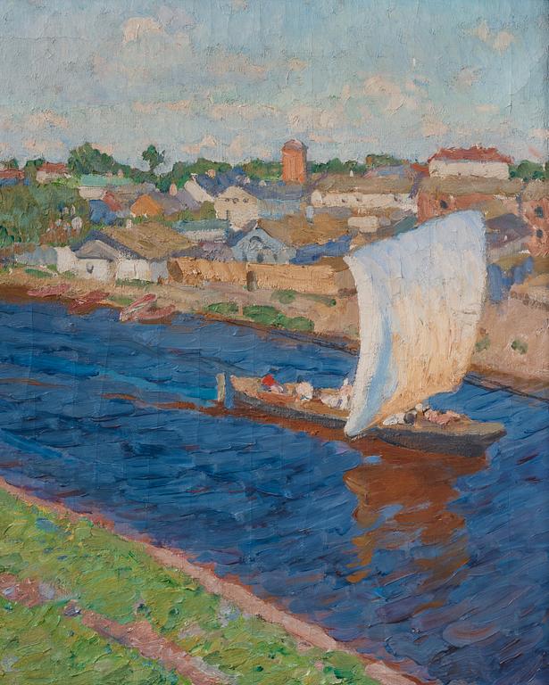 Konstantin Fedorovic Yuon, River scene.