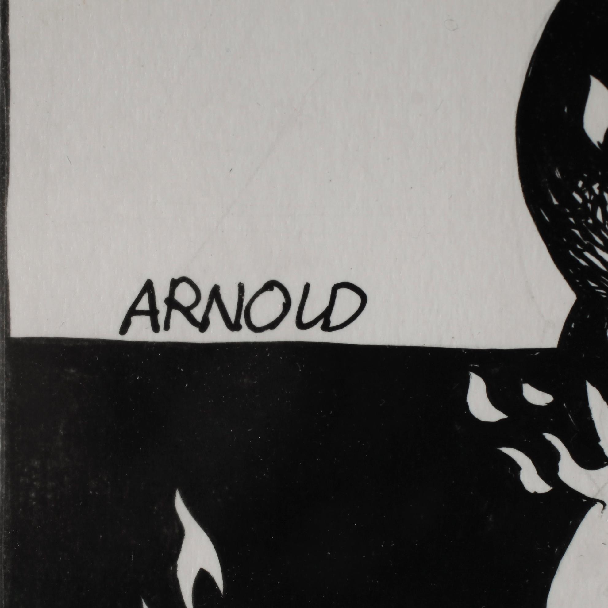 HANS ARNOLD, tusch, signerad.