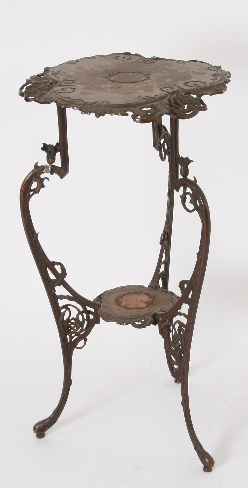 PIEDESTAL, metall, 1800/1900-tal.