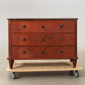 Bureau in the Gustavian style, 19th century.