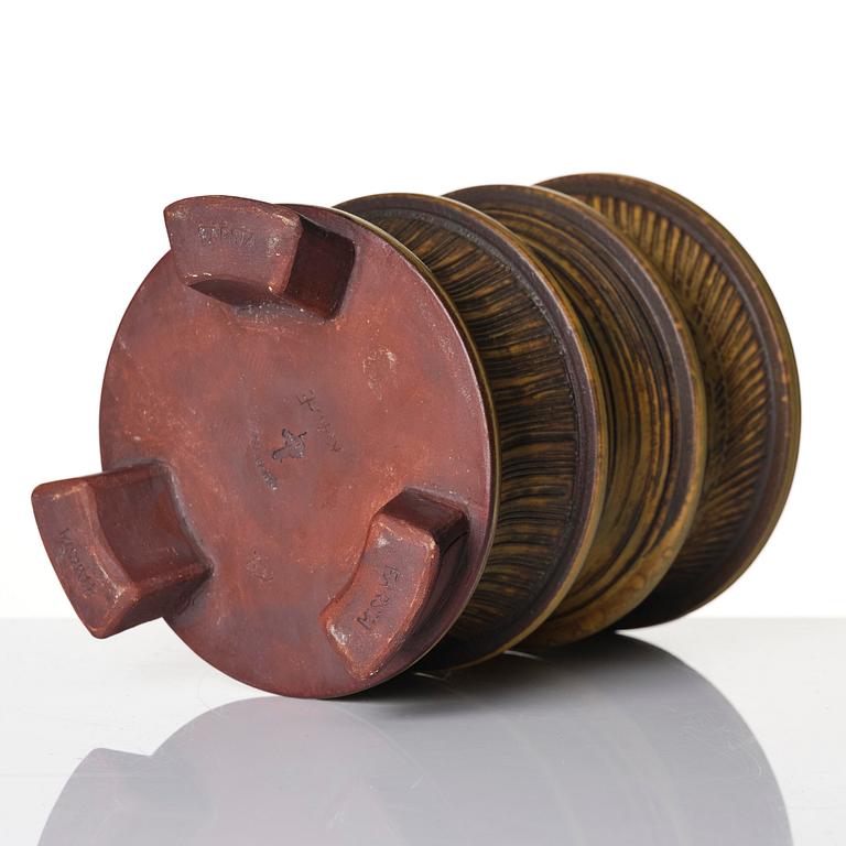 Wilhelm Kåge, a "Farsta" stoneware vase, Gustavsberg Studio 1960.