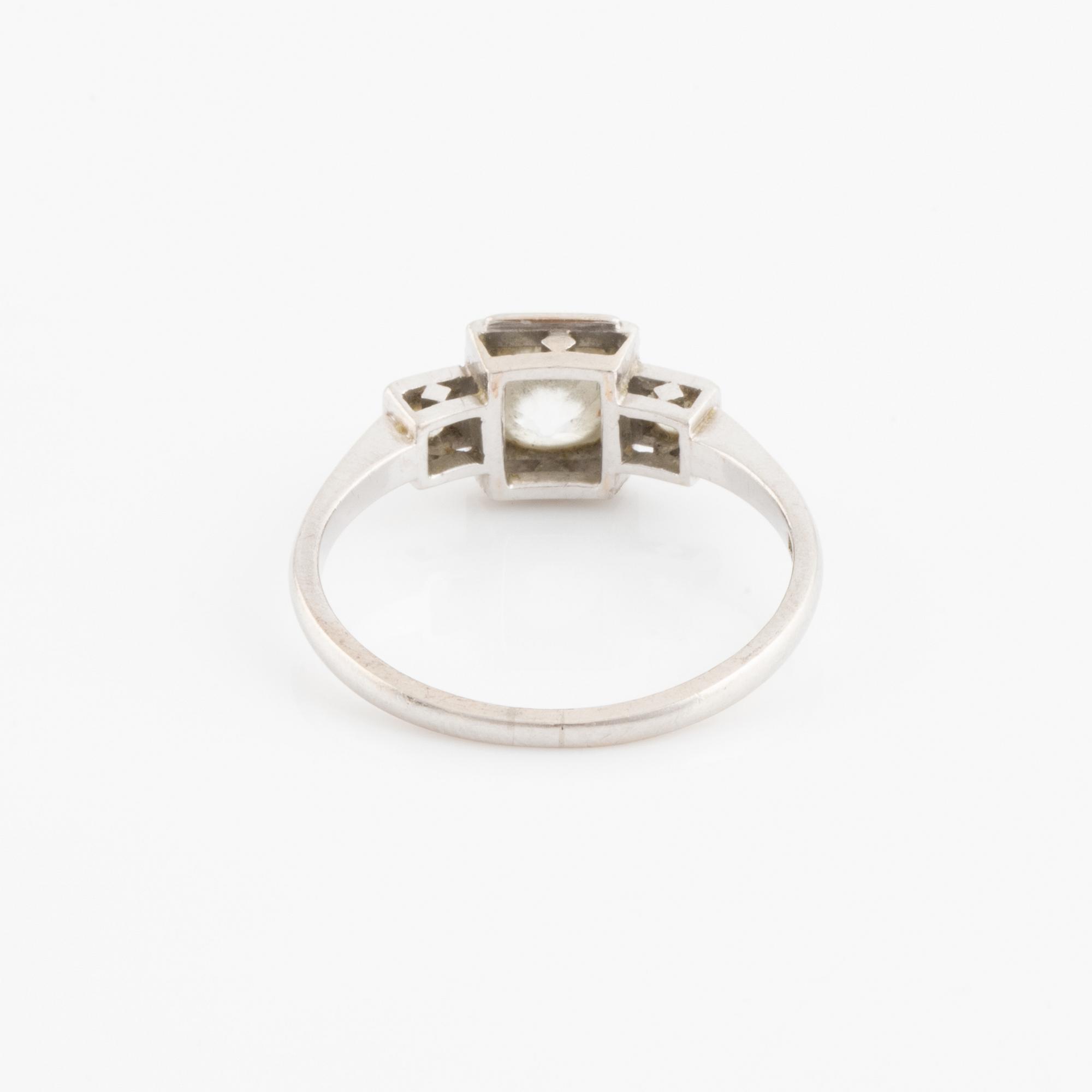 Old cut diamond ring, Strömdahls.
