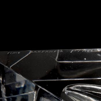 Timo Sarpaneva, konstföremål "Kohinoor" signerad Timo Sarpaneva, Iittala 61 / 1983.