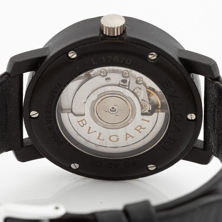 Bulgari, Bvlgari, Carbongold, "Via Dei Condotti 10, Roma", wristwatch, 40 mm.