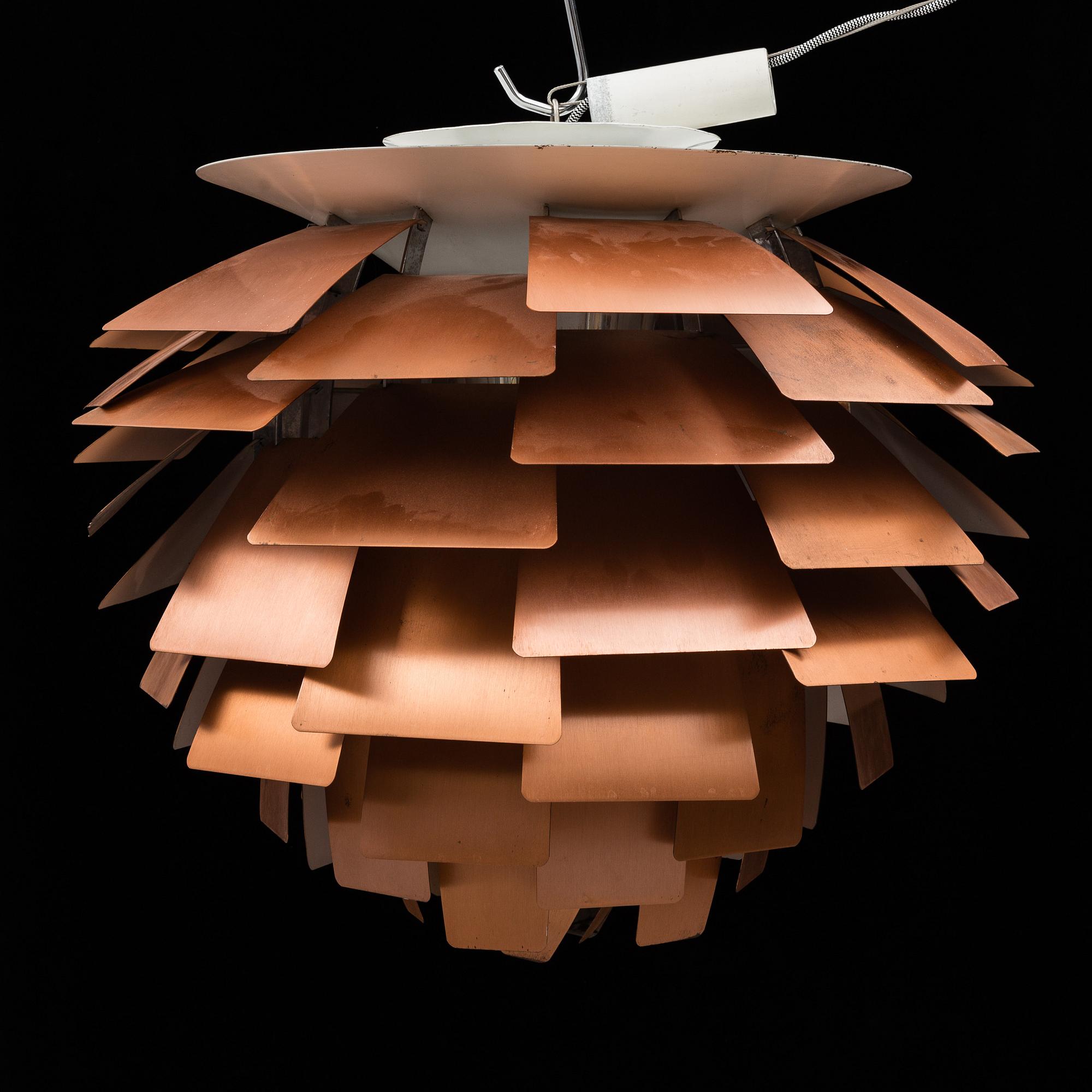 POUL HENNINGSEN, a 'PH-Kotte / PH Artichoke' ceiling light, for Louis Poulsen, Denmark, designed in1958.