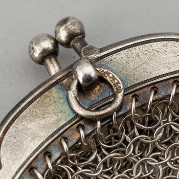 A russian silver purse, Odessa, early 20th century.