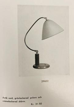 Erik Tidstrand, bordslampa, modell "29602", Nordiska Kompaniet, 1930-tal.