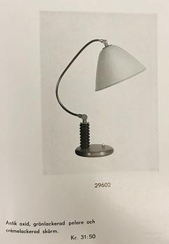 Erik Tidstrand, a table lamp, model "29602", Nordiska Kompaniet, 1930s.