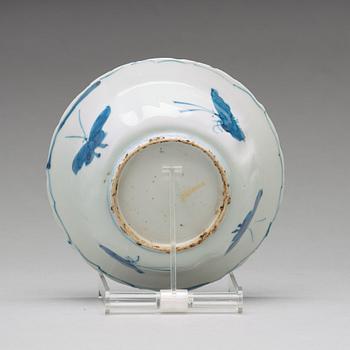 A set of ten blue and white dishes, Ming dynasty, Wanli (1572-1623).