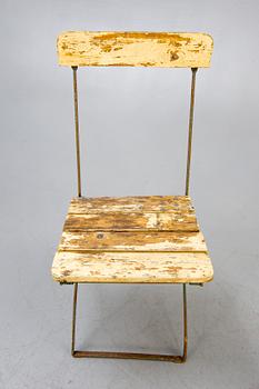 Trädgårdsstolar, 4 st, 1900-tal, "Bryggeristolar".