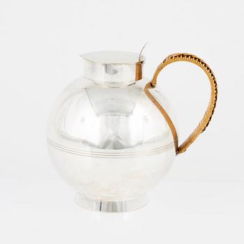 Sylvia Stave, a silver plated pitcher, CG Hallberg, Stockholm 1930s.