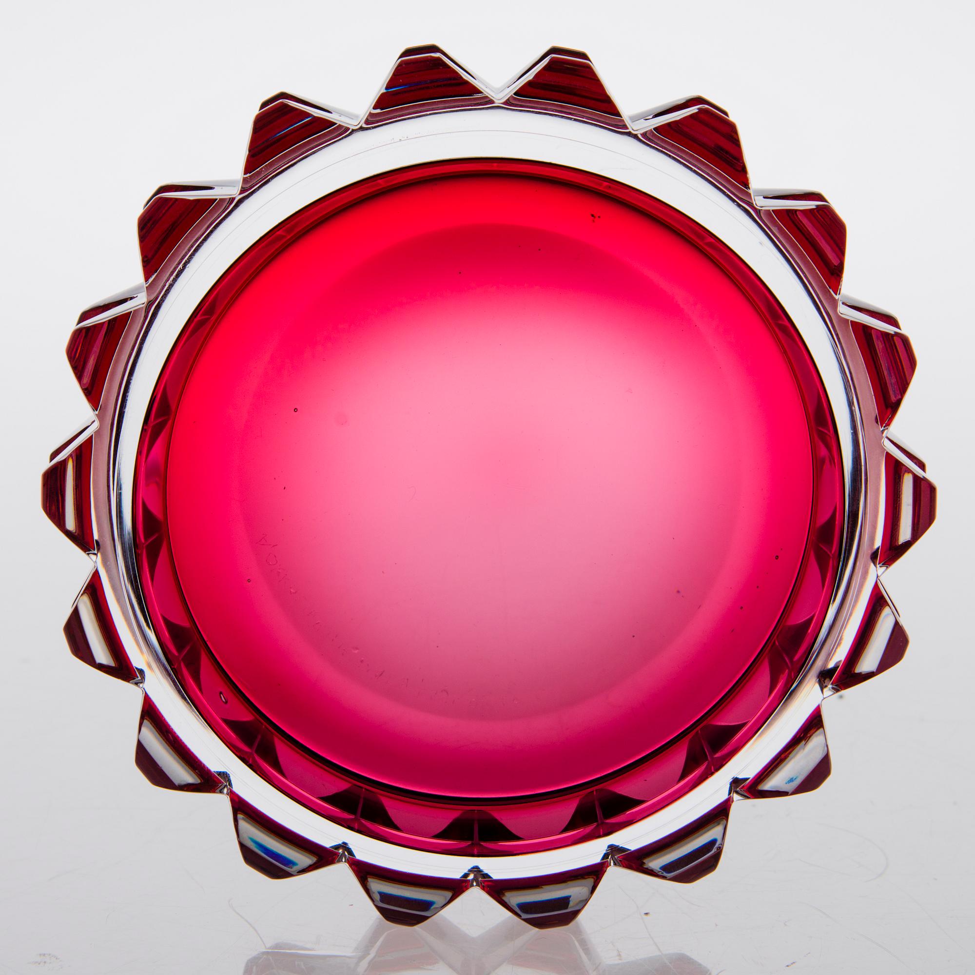 AIMO OKKOLIN, SKÅL, "Serpentin", signerad Riihimäen lasi Oy 68.